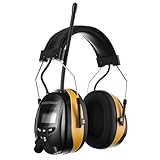 PROTEAR E8830 Digital AM FM Radio Headphones, Hearing Protection 25dB Noise Reduction Safety...