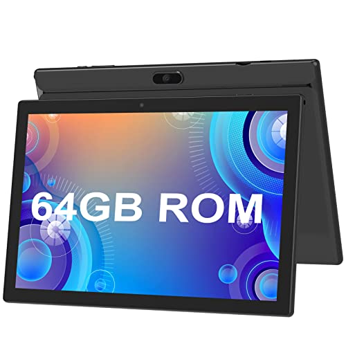 Tablet, 10 inch Android Tablets, 2GB RAM+64GB ROM & 512GB Expand, 2+8MP Dual Camera, WiFi, Bluetooth, 1280x800 IPS Touch Screen Computer Tablet, 6000mAh Battery, Google GMS Certified Tablets Black