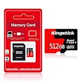 512GB Micro SD Speicherkarte 512GB mit SD Karte Adapter (Schnelle Geschwindigkeit Klasse 10) Microsd TF Memory Karte, SD Speicherkarte Card füR Kamera, Handy, Tablet, Kamera