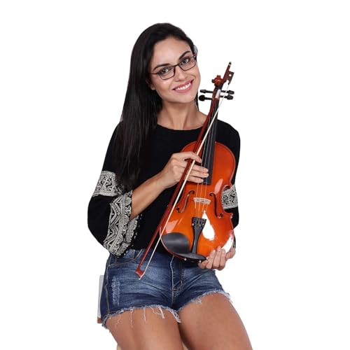 Image of ARCTIC 4 /4 Solid Wood Neo Violin Musical Instrument Violin for Beginners adults and learning Students with Hard Case, Rosin Maple Wood. (AR-PVK-01)