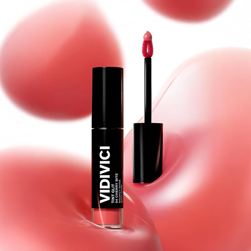 VIDIVICI Tint Glit Lip Tint | Lightweight Glossy Lip Tint, Sheer Shine & Hydration, Non-Sticky Comfortable Wear, 0.12 oz (3.6 g) (Fallling Brown) - Image 8
