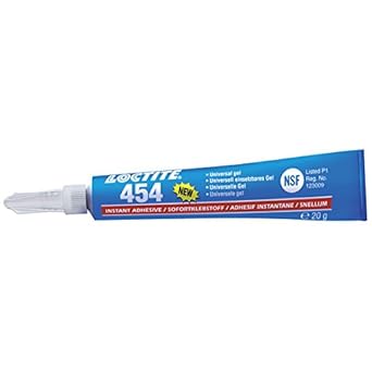 LOCTITE 454 general purpose instant adhesive | Non-drip gel ideal for vertical surfaces and overhead applications | 20 g