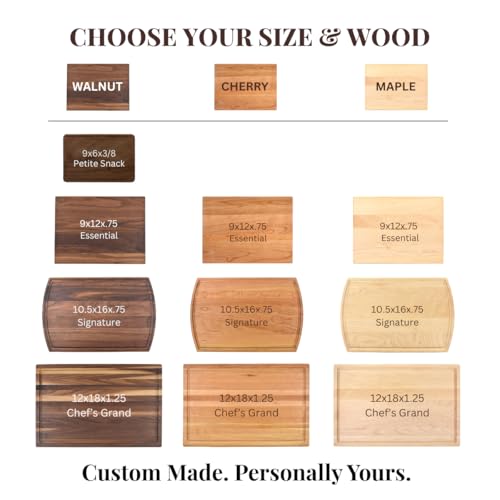 Tabla de cortar rectangular de madera personalizada miniatura 3