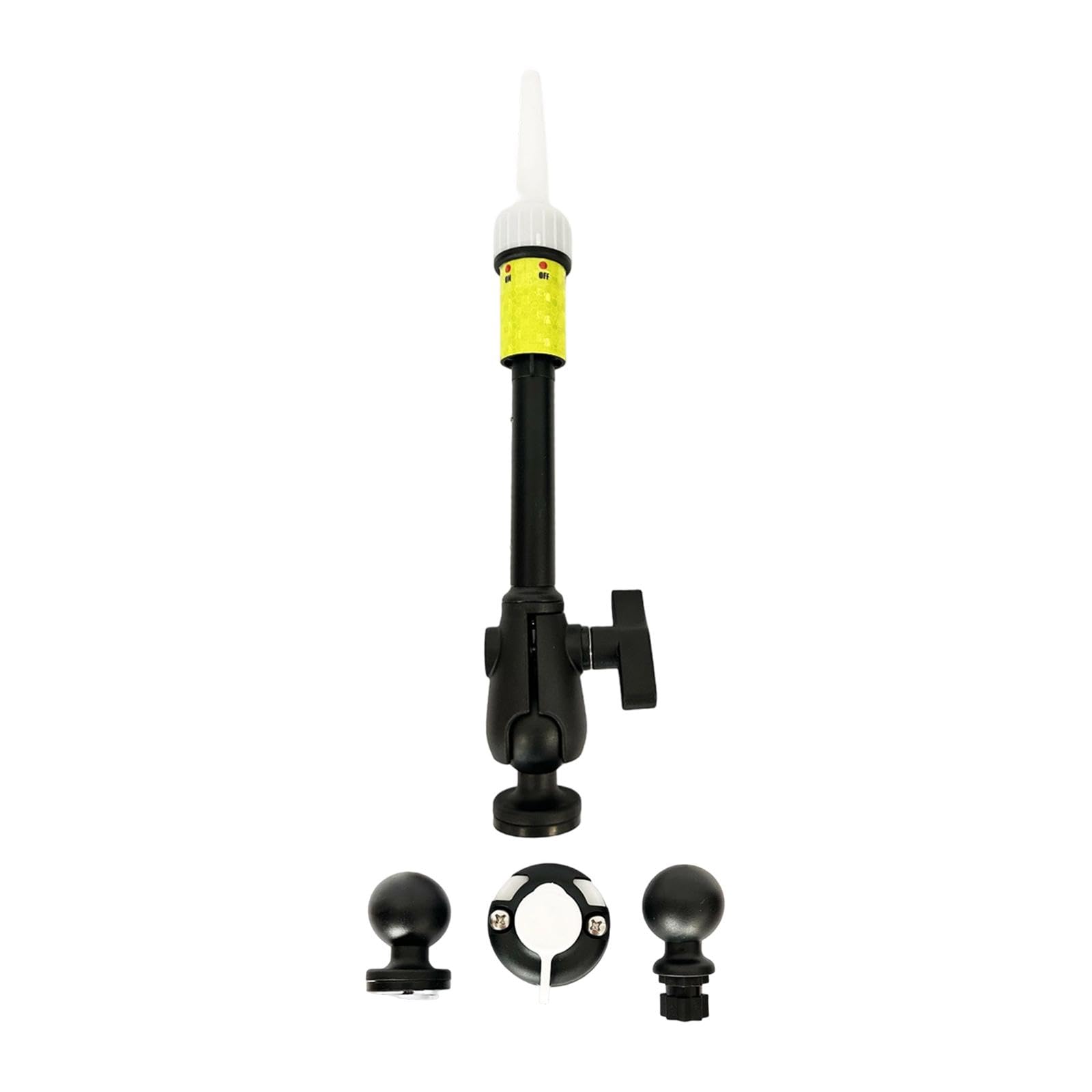 Kayak Light Luce per Kayak Barra Luminosa Palo Accessorio Antiurto Impermeabile Breve Montaggio in Nylon Acciaio PP Adatta a Club Pescatori Notturni