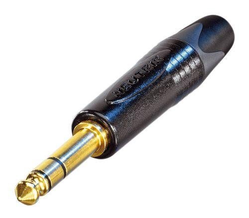 15 ft Canare Stereo Headphone Extension Cable Blue 1/4" Neutrik TRS - Female Jack
