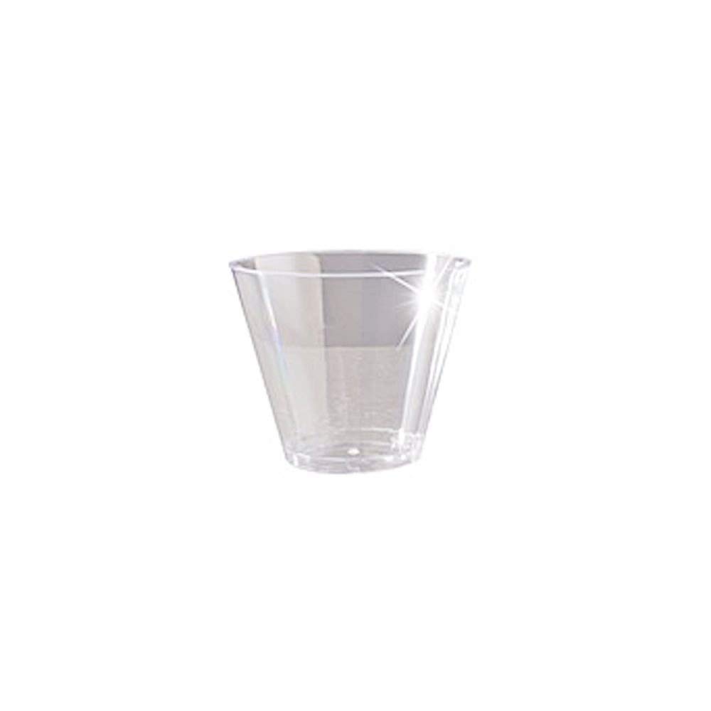 EMI Yoshi Clear Ware 9 Oz Rigid Plastic Squat Tumbler