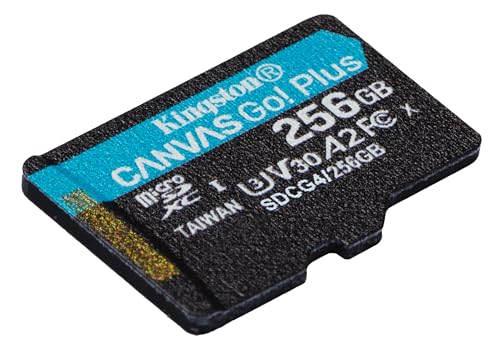Image of Kingston Canvas Go Plus microSDXC Memory Card Gen4 200MB /s A2 U3 V30 256GB Single Package without ADP-SDCG4 /256GBSP