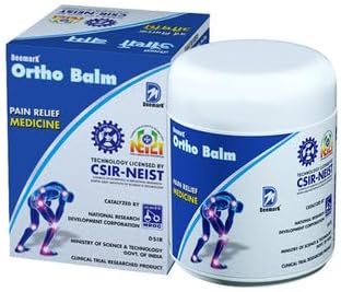 - Deemark Ortho Balm Natural Pain Relief Balm for Muscle & Joint Pain | 100% Ayurvedic Formula | Suitable for Sports & Gym related injuries | 50gm (50 g (Pack of 1))