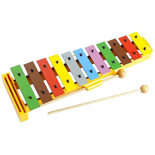 Sonor GS Glockenspiel Xylophon für Kinder bunte Stahl-Klangplatten 11 Töne + keepdrum Tasche Bag in Blau - Image 3