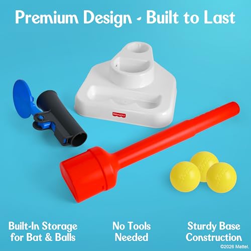 Fisher-Price™ Grow-to-Pro 2-in-1 Tee Ball Set for Toddlers & Kids, Height Adjustable Batting Practice & Outdoor Play Toy, Ages 18+ Months - image 6
