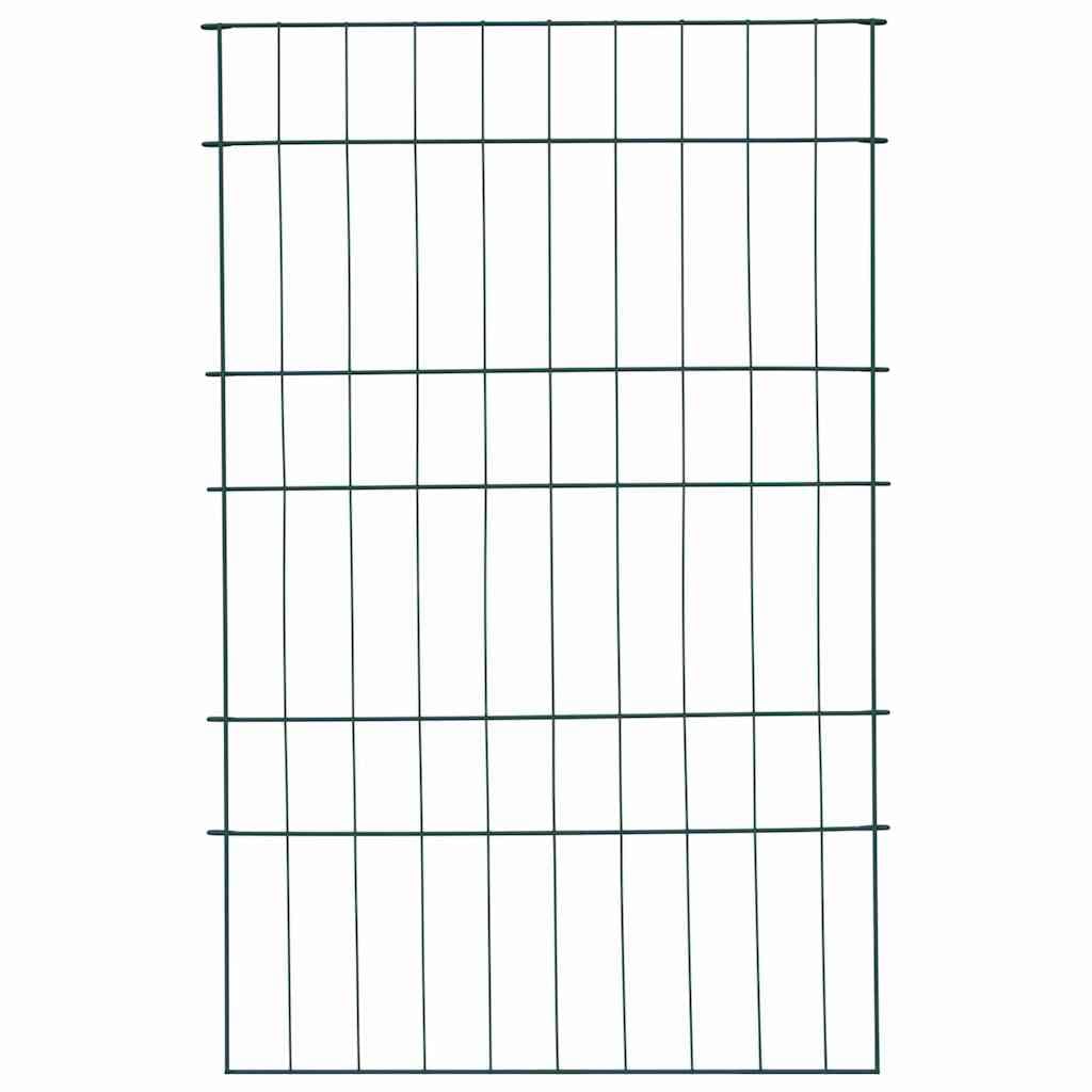 Set di 8 recinzioni per stagno, verde, 50 x 80 cm, in acciaio, design moderno, robusto e durevole, per giardini, terrazze e balconi