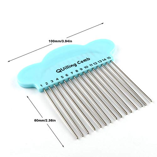 E-Outstanding Quilling Comb Blue Diy Paper Carding Craft Creat Loops Accessory Supply Holder #TOP1
