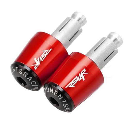 Capuchon de guidon moto pour Aprilia RSV4R embout anti-vibration rouge
