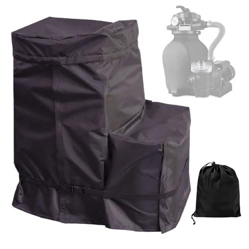 Cubierta de bomba de filtro de arena | Cubierta de filtro de arena | Cubierta de bomba de piscina para piscinas al aire libre, protección de equipos de protección contra el clima, polvo, escombros
