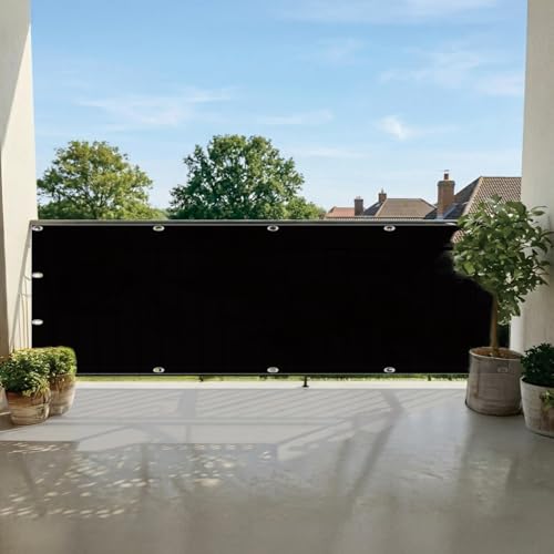 Cache balcon imperméable et résistant aux UV avec oeillets