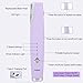 Anpor Rechargeable Sonic Dermaplane Razor for Women Face + Eyebrow trimmer Dermaplaning System with LED Light Peach Fuzz Remover, 3 Speeds - 8 Weeks of Dermaplaning Blades (Lavender)