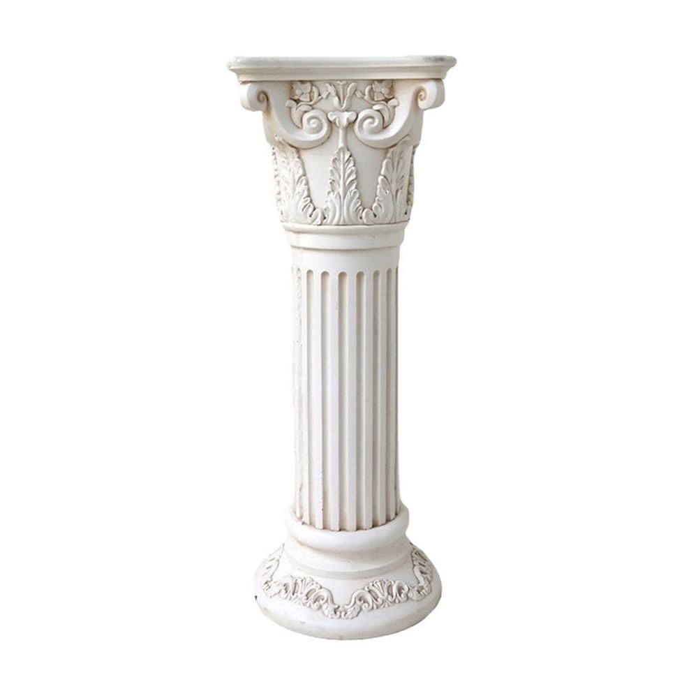 European Roman Pillar Greek Column Pedestal Stand, Indoor Outdoor Decor (Large)
