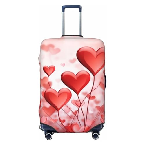 Abstract Heart Print Luggage Suitcase Covers Elastic Washable Luggage Protector Luggage Covers For Suitcase