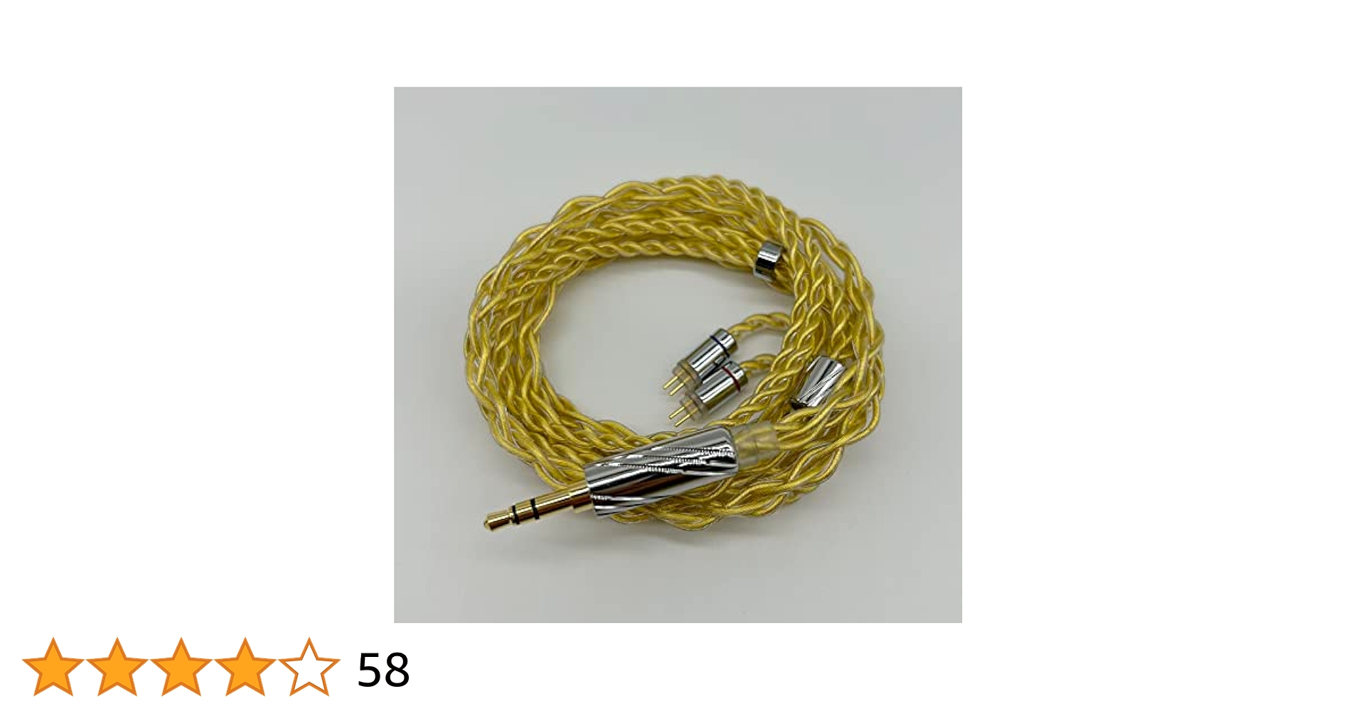 超希少!16芯 金メッキリケーブル C IEM2Pin 0.78mm/3.5mm