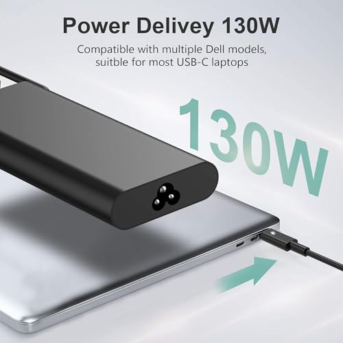 Replacement Dell 130W Laptop Charger USB C Type C Slim AC Powe | Shop ...