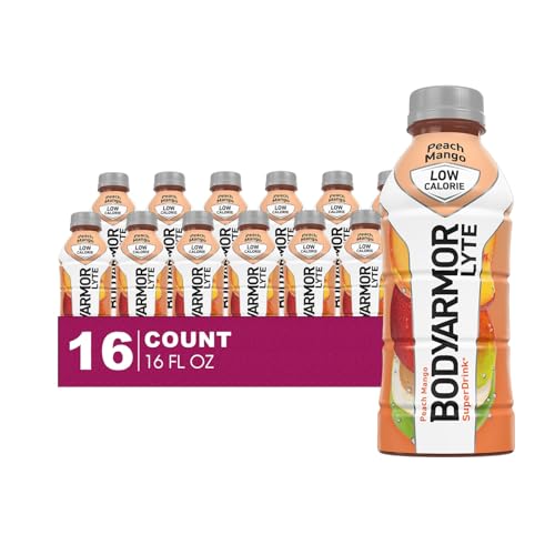 BodyArmor Lyte 16-Pack of Low Calorie Peach Mango Sports Drink Po...