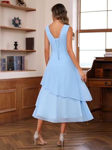 2 Piece Mother of The Bride Dresses with Jacket 2025 Chiffon Formal Evening Dress Hi0082