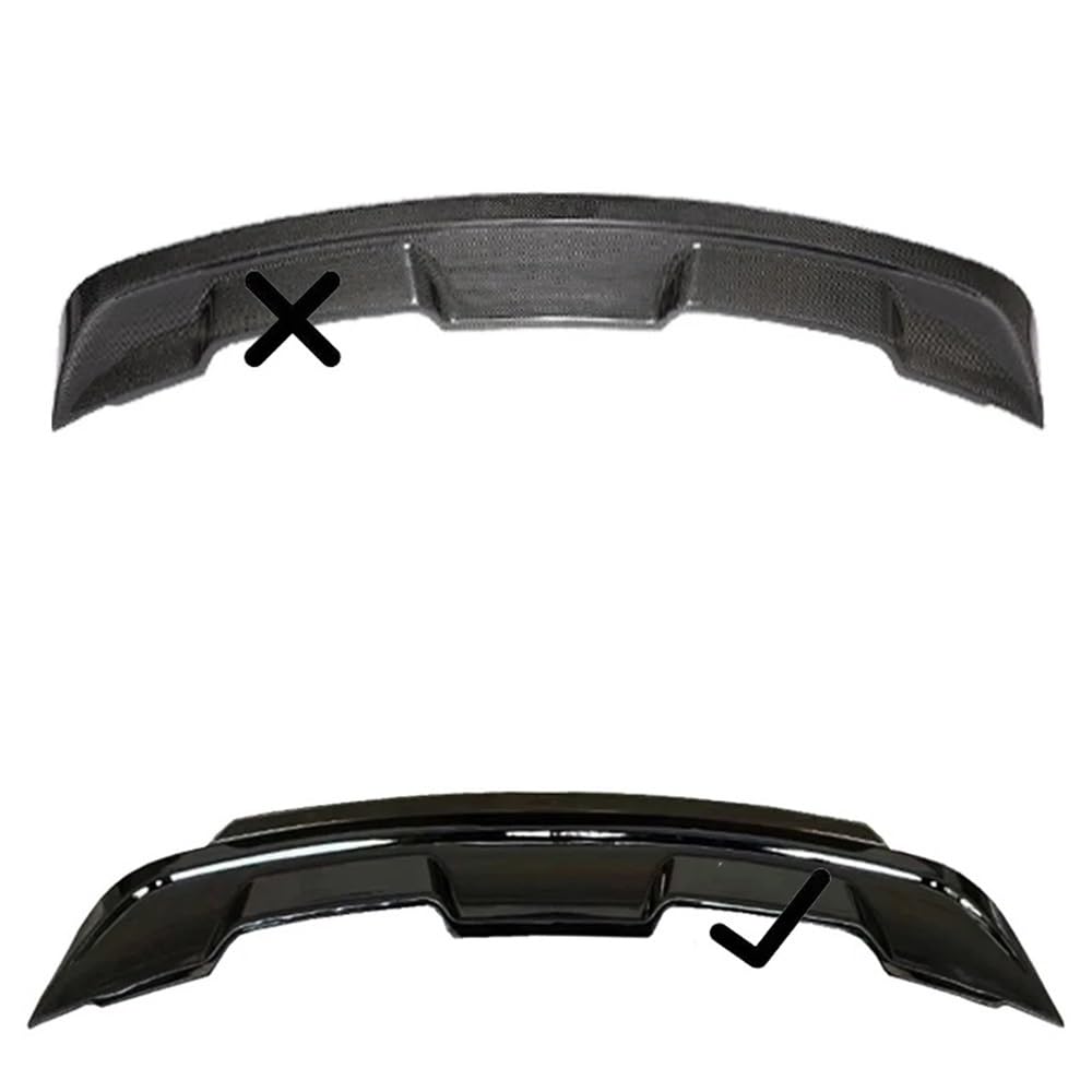 Tylny Spoiler Mustang kompatybilny z Fordem 2015-2021 Mustang ABS GT500 Style skrzydło spoilera bagażnika W/dymna klapa Gurney wiklinowy Bill Coupe skrzydło