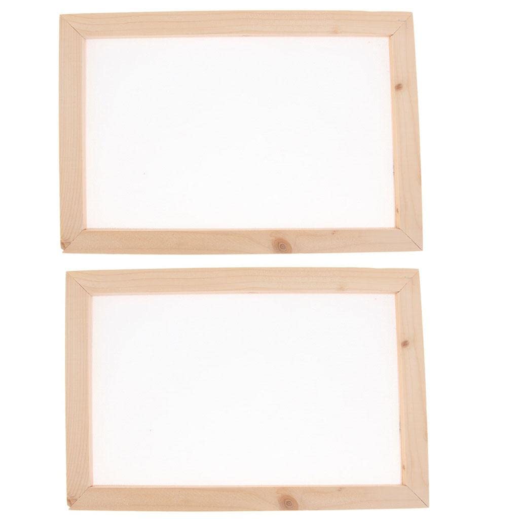 2X Wooden Paper Making Mould Frame Screen for DIY Paper Handcraft 20x30cm Other Crafts Crafts Scrapbooking &-image-20