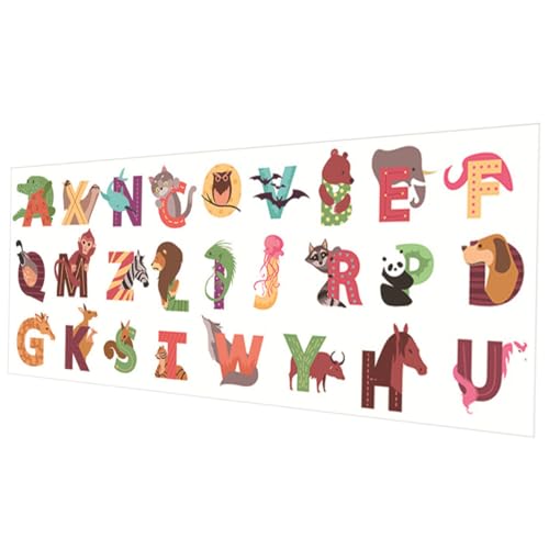 Vinilo Decorativo Alfabeto con Animales 26 Piezas PVC