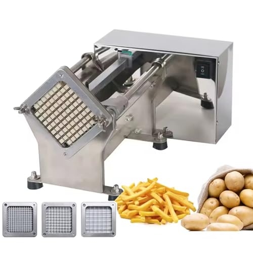 Cortadora eléctrica de papas comercial acero inoxidable