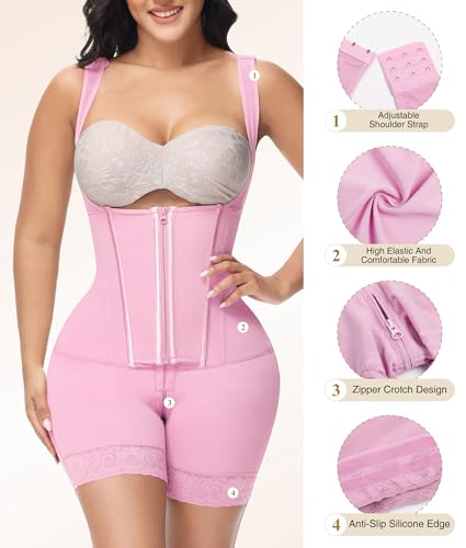 Image of M MYODRESS Fajas Colombianas Moldeadoras Shapewear Tummy Control Body Shaper Girdles Post Surgery Compression Garment