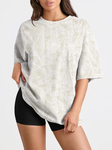 Image of Trendy Queen Womens Oversized T-Shirts Short Sleeves Workout Tops | Casual Summer Gym Tees Plus Size Fashion Clothes 2026