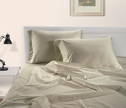 Image of LANE LINEN King Size Bed Sheets Cotton 100% Egyptian Cotton Sateen - Linen | Soft Sheets King Size - 4-Piece Set, For Guests And Everyday Use, For A Silky Hotel-Style Bed, Guest-Ready Comfort