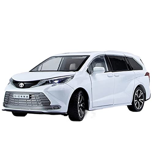 Apliqe Scale Model Vehicles For Toyota Sienna Mpv Diecasts Alloy Model Car Audio Lamp Pull Back Door Open Metal Toy Car 1:24 Sophisticated Gift Choice (Color : 3) #TOP16