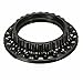 EFINEHOME 6 Pack Screw Lamp Shade Light Shade Collar Ring Adaptor Edison Retro Pendant Lamp Holder Trap Black Twist and Lock E26 E27 Socket Replacement Ring