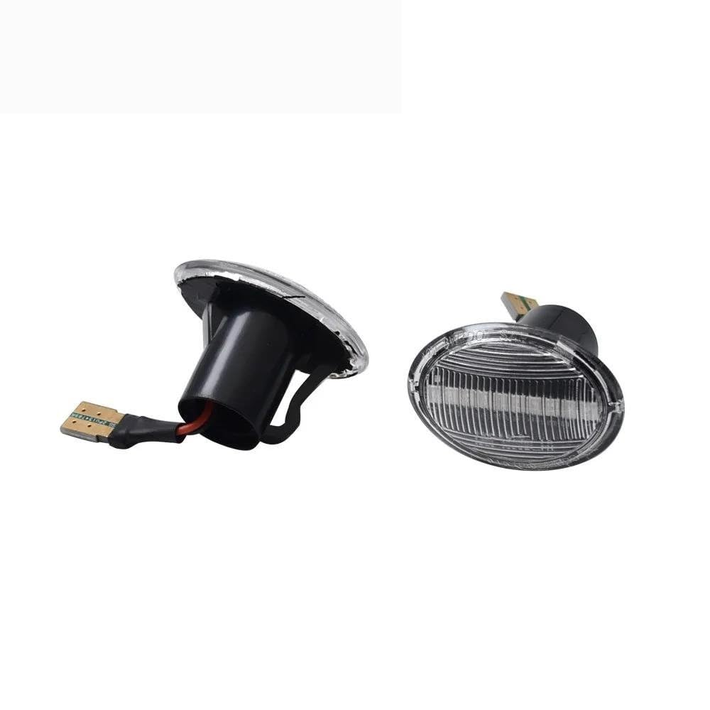 Indicatore Direzione Laterale Per Fiat 500 4C Car Dynamic Indicatore Laterale Indicatore Direzione Car Styling Specchietto Retrovisore Per Auto Indicatori Accessori Auto(Dynamic Crystal)