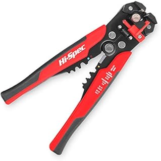 Hi-Spec Automatic Wire and Cable Stripper, Crimper & Cutter. 3 in 1 Multifunction and Self-Adjusting Pliers Tool for All Home and Car Electrics Wiring
