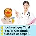 Duckshop I Badeente Ärztin inkl. Quietscheentchen-Schlüsselanhänger im Set I L8,5cm I Quietscheente I Geschenk für Mediziner I Präsent Sammler