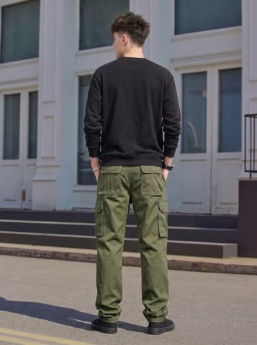Image of Amazon Brand - INKAST Men Multi-Pocket Cargo Pants Casual Fit Trousers Stylish Cargo Trousers