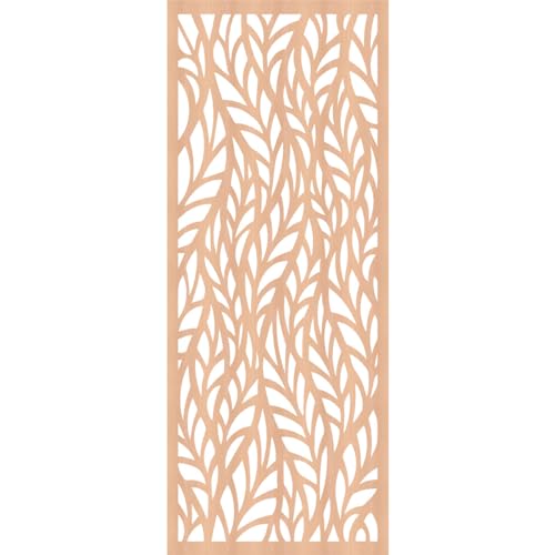 Image of Ortonville Decorative Pierced Fretwork Wood Wall Panels, 19 3 /8 inchW x 49 3 /8 inchH x 1 /4 inchT, Alder