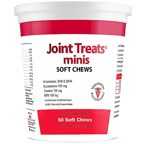 Pet Health Solutions Joint Treats MINIS for Smaller Dogs - Vitamins, Minerals, Antioxidants, Omega-3 Fatty Acids EPA, DHA - Maximum Joint Health Supplement for Dogs - 120 Soft Chews