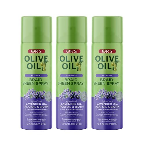 Spray para cabello ORS Olive Oil Braidzone 10 oz pack 3 miniatura 1