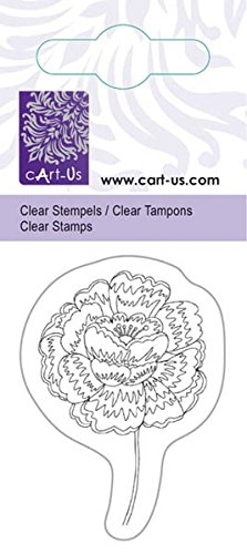 cArt-Us Clearstempel 1068, 'Blume', Verpackungsgröße 4,9 cm x 11,4 cm