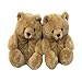 UKKO Hausschuhe Damen Winter Warm Plüsch Cartoon Teddybär Hausschuhe Frauen Mädchen Nette Home Baumwolle Schuhe Frauen Pelzer Hausschuhe-As Pic,36-41 Size