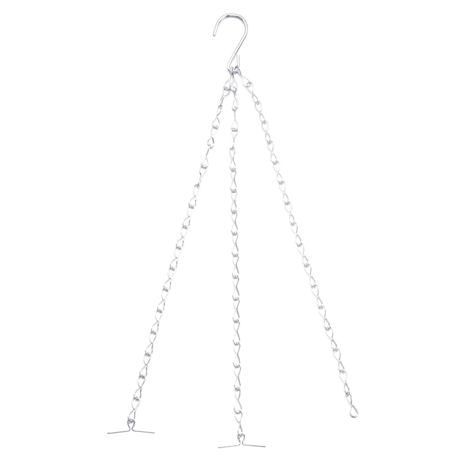 WUYXTO 4 Pcs Hanging Basket Chain Flower Pot Replacement Plant Hangers With Hooks For plant
