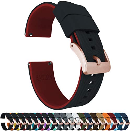 Image of BARTON Elite Silicone Watch Bands - Gold Buckle Quick Release