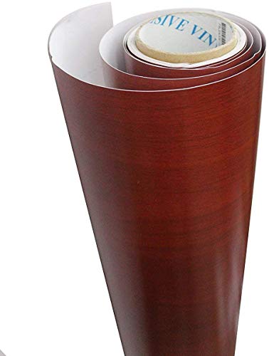 Image of Elton Cherry Wood Self Adhesive Almirah Skin - 48x72 Inch