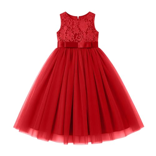 Vestido formal de encaje para niñas ideal para bodas y comuniones religiosas