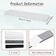 Okydoky Filz Pinnwand Selbstklebend, 6x30 cm, 4 Stück Pinnwand Bar Streifen Korkplatte, Korkbrett, Filz-Pinnwände für Home Office Klassenzimmer Wanddekoration(Color-0630, 4pc).DE