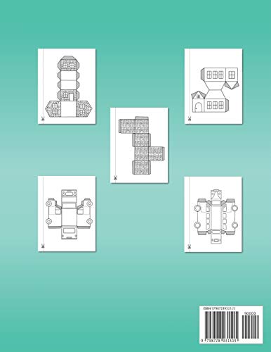 Paper Crafts Houses & Cars: Color Cut Glue 3D Crafts for Kids With 60+ Projects For Creative Play - Thumbnail 2